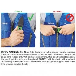 NRS Neko Titanium Blunt Tip Rescue Knife KAYAK