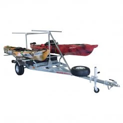 Malone MegaSport 2-Boat MegaWing Trailer Package W/ 2nd Tier