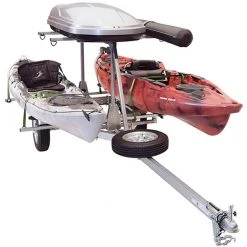 Malone MicroSport LowBed 2-Boat MegaWing Kayak Trailer Package With 2nd Tier