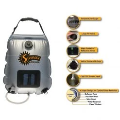 Advanced Elements 5.0 Gallon Summer Shower Outdoor Solar Shower RAFTING