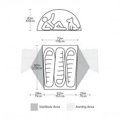 Big Agnes Copper Spur HV UL 3 Person Backpacking Tent CAMP & HIKE
