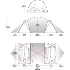 CAMP & HIKE Big Agnes Wyoming Trail 4 Person Camping Tent