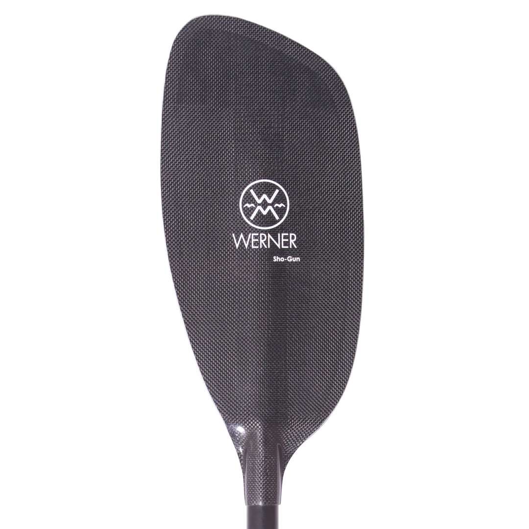 Werner Paddles Werner Sho-Gun Carbon Straight Shaft Whitewater Kayak Paddle 4 Werner Paddles Werner Sho-Gun Carbon Straight Shaft Whitewater Kayak Paddle