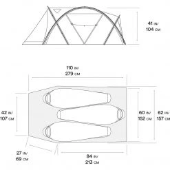CAMP & HIKE Mountain Hardwear ACI 3-Person Mountaineering Tent