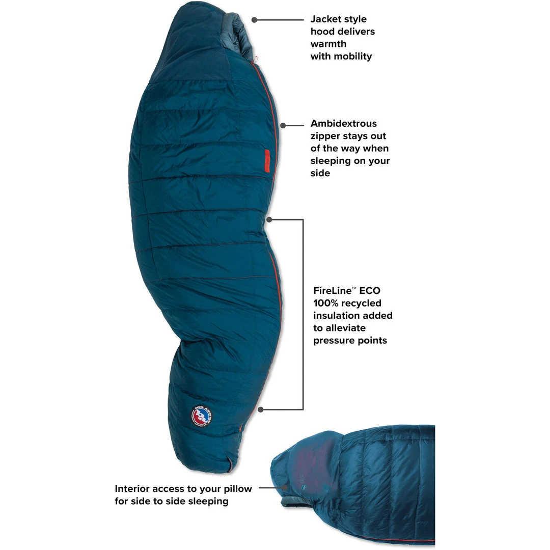 Big Agnes Sidewinder SL 20 Degree Down Sleeping Bag CAMP & HIKE 6 Big Agnes Sidewinder SL 20 Degree Down Sleeping Bag CAMP & HIKE