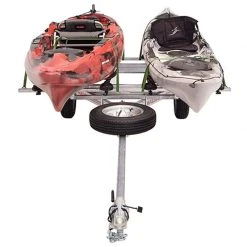 Malone MicroSport LowBed 2-Boat Saddle Up Pro Kayak Trailer Package
