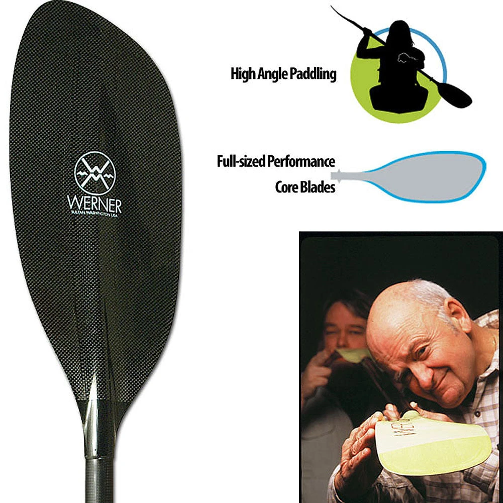 Werner Paddles Werner Ikelos Carbon Straight Shaft Kayak Paddle 5 Werner Paddles Werner Ikelos Carbon Straight Shaft Kayak Paddle