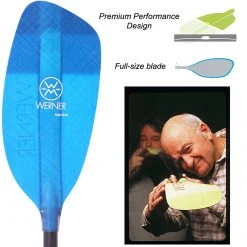 Werner Paddles Werner Side Kick Fiberglass Straight Shaft Whitewater Kayak Paddle