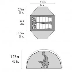 CAMP & HIKE MSR Elixir 2-Person Camping Tent With Footprint