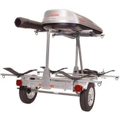 Malone MicroSport LowBed 2-Boat MegaWing Kayak Trailer Package With 2nd Tier