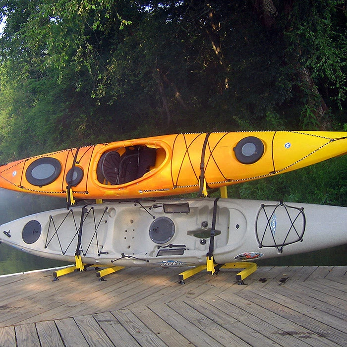 Suspenz 2-Boat Deluxe Free-Standing Storage Rack KAYAK 6 Suspenz 2-Boat Deluxe Free-Standing Storage Rack KAYAK