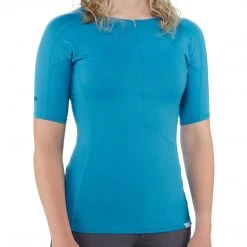 NRS Women's H2Core Rashguard Short Sleeve Shirt KAYAK