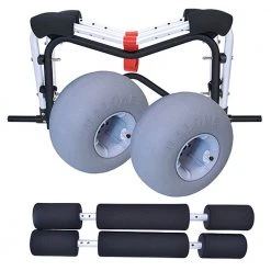 Malone WideTrak SB Large Kayak/Canoe Cart With Balloon Wheels & Bunks