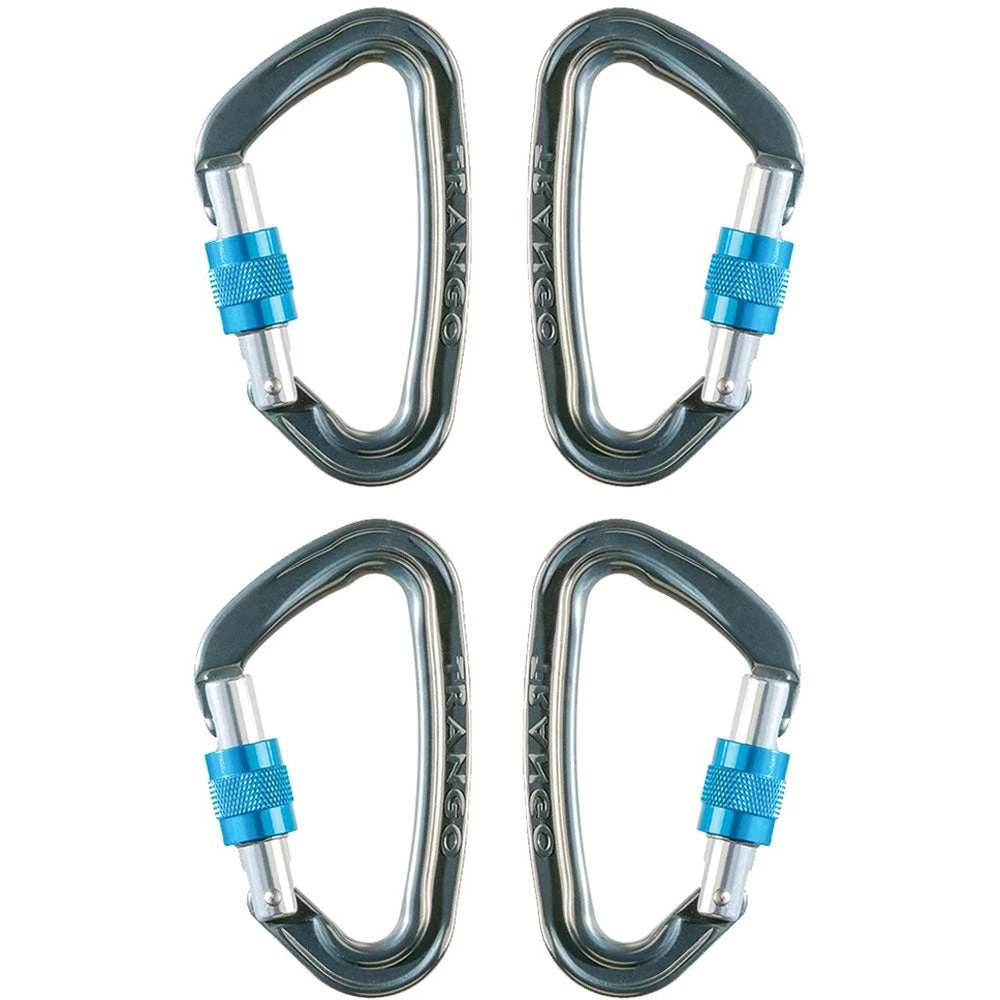 Trango React Screwlock Carabiner 4 Pack STAND-UP 3 Trango React Screwlock Carabiner 4 Pack STAND-UP