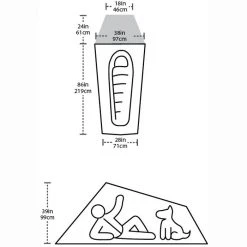 Big Agnes Fly Creek HV Carbon 1 Person Backpacking Tent CAMP & HIKE