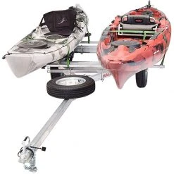 Malone MicroSport LowBed 2-Boat MegaWing Kayak Trailer Package