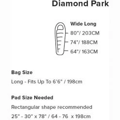 Big Agnes Diamond Park 30 Degree Down Sleeping Bag CAMP & HIKE 11 Big Agnes Diamond Park 30 Degree Down Sleeping Bag CAMP & HIKE
