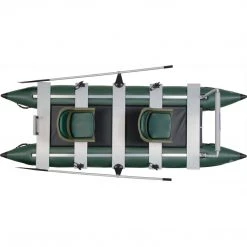 Sea Eagle FoldCat Pro Angler Guide Inflatable Fishing Boat Package KAYAK