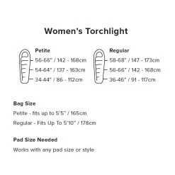 Big Agnes Women's Torchlight 20 Degree Down Sleeping Bag