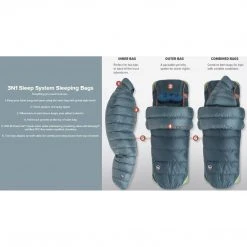 Big Agnes Lost Ranger UL 3N1 0 Degree Down Sleeping Bag CAMP & HIKE