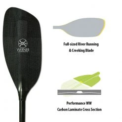 Werner Paddles Werner Powerhouse Carbon Bent Shaft Whitewater Kayak Paddle