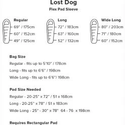 CAMP & HIKE Big Agnes Lost Dog 0 Degree Synthetic Sleeping Bag