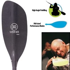 Werner Paddles Werner Shuna Carbon Straight Shaft Kayak Paddle 9 Werner Paddles Werner Shuna Carbon Straight Shaft Kayak Paddle