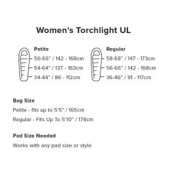 Big Agnes Women's Torchlight UL 20 Degree Down Sleeping Bag