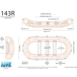 AIRE 143R Self-Bailing Raft
