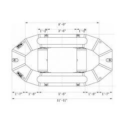 Rafts Star Inflatables Starlite 12 Standard Floor Raft