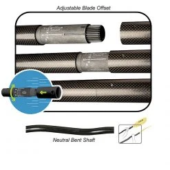 Werner Paddles Werner Ikelos Carbon Bent Shaft Kayak Paddle