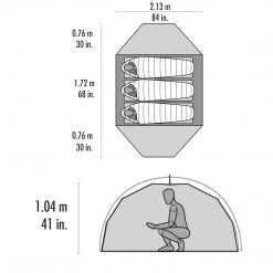 MSR Elixir 3-Person Camping Tent With Footprint CAMP & HIKE 23 MSR Elixir 3-Person Camping Tent With Footprint CAMP & HIKE