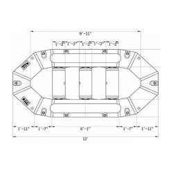 Star Inflatables Starlite 13 Standard Floor Raft