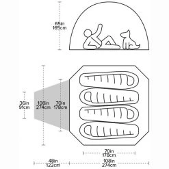 CAMP & HIKE Big Agnes Guard Station 4 Person Mountaineering Tent