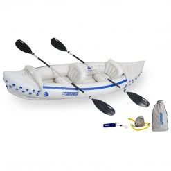 Sea Eagle Sport SE330 Inflatable Kayak Deluxe Tandem Package