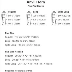 Big Agnes Anvil Horn 30 Degree Down Sleeping Bag CAMP & HIKE