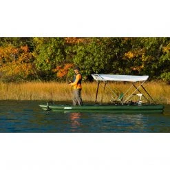 Sea Eagle FishSkiff 16 Inflatable Fishing Boat 2-Person Swivel Seat Canopy Package