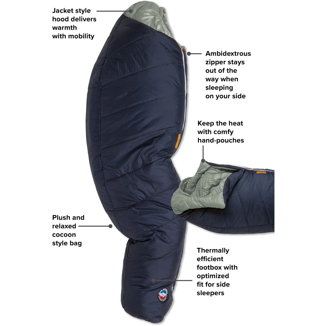 CAMP & HIKE Big Agnes Sidewinder Camp 20 Degree Synthetic Sleeping Bag 6 CAMP & HIKE Big Agnes Sidewinder Camp 20 Degree Synthetic Sleeping Bag
