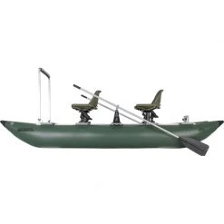 Sea Eagle FoldCat Pro Angler Guide Inflatable Fishing Boat Package KAYAK