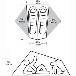 Big Agnes Tiger Wall Carbon 2 Person Backpacking Tent CAMP & HIKE