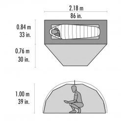 CAMP & HIKE MSR Elixir 1-Person Camping Tent With Footprint