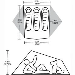 Big Agnes Tiger Wall Carbon 3 Person Backpacking Tent